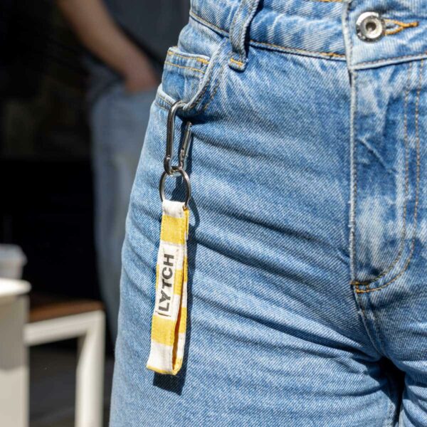 Yellow striped key holder. - Image 3