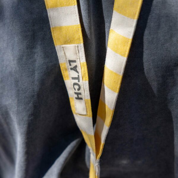 Yellow striped lanyard. - Image 2