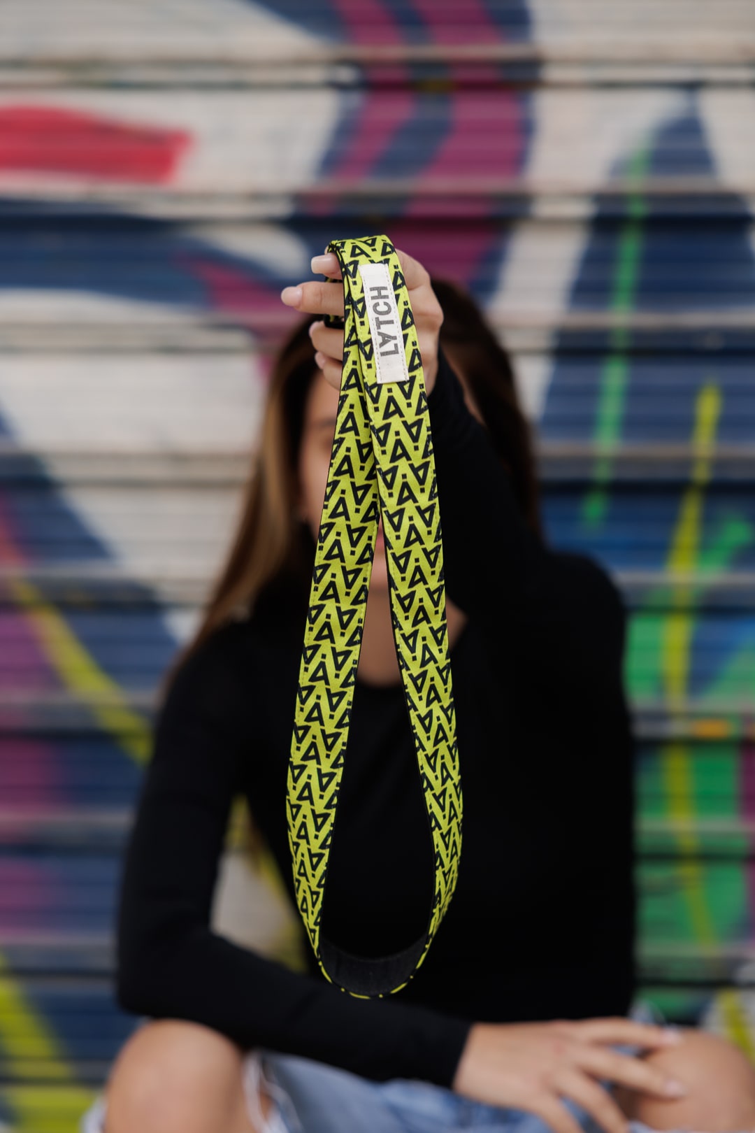 Black & yellow logo lanyard